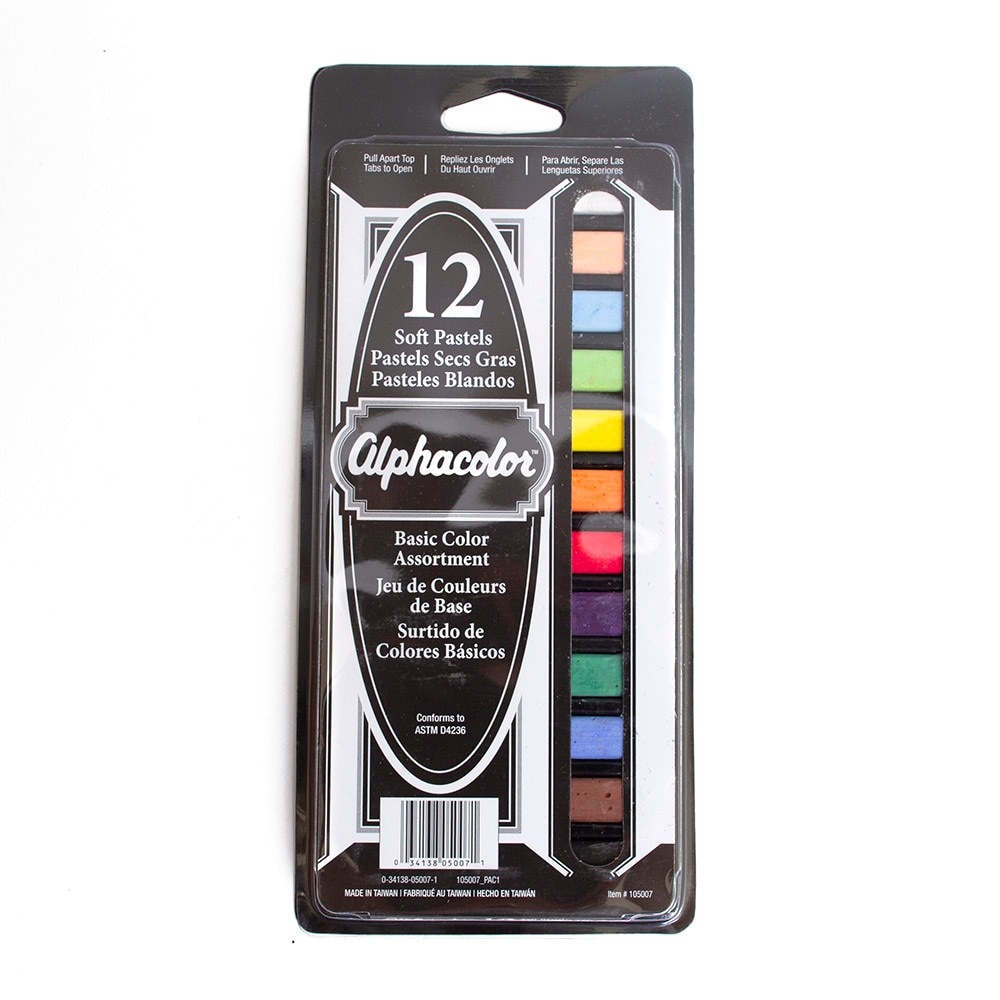 Alphacolor, Square, Pastel, Basic, Set of 12